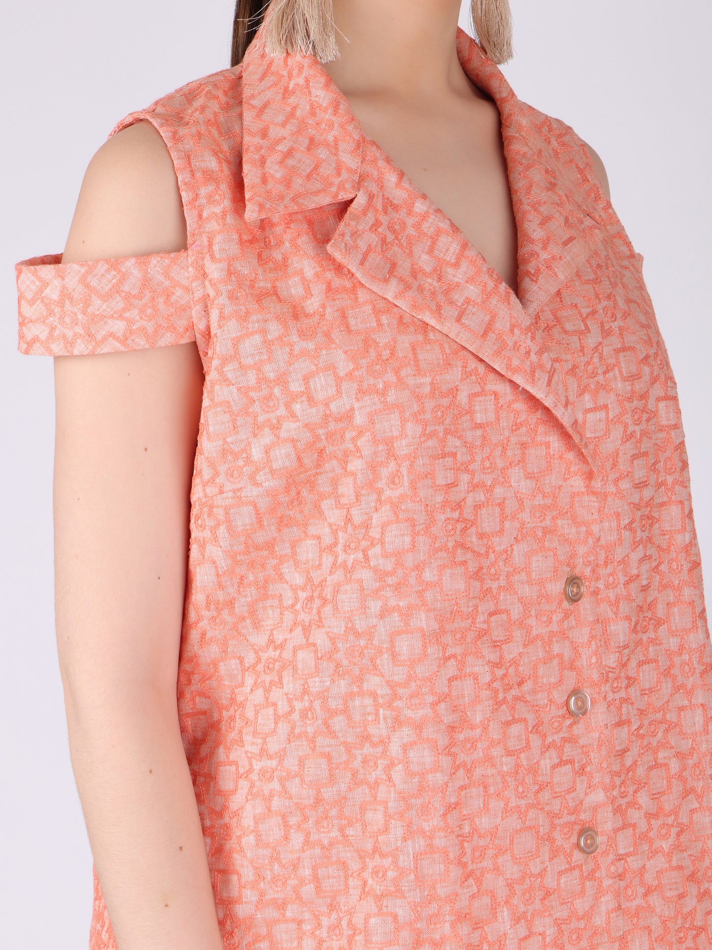 Off shoulder Orange Co-Ord Set