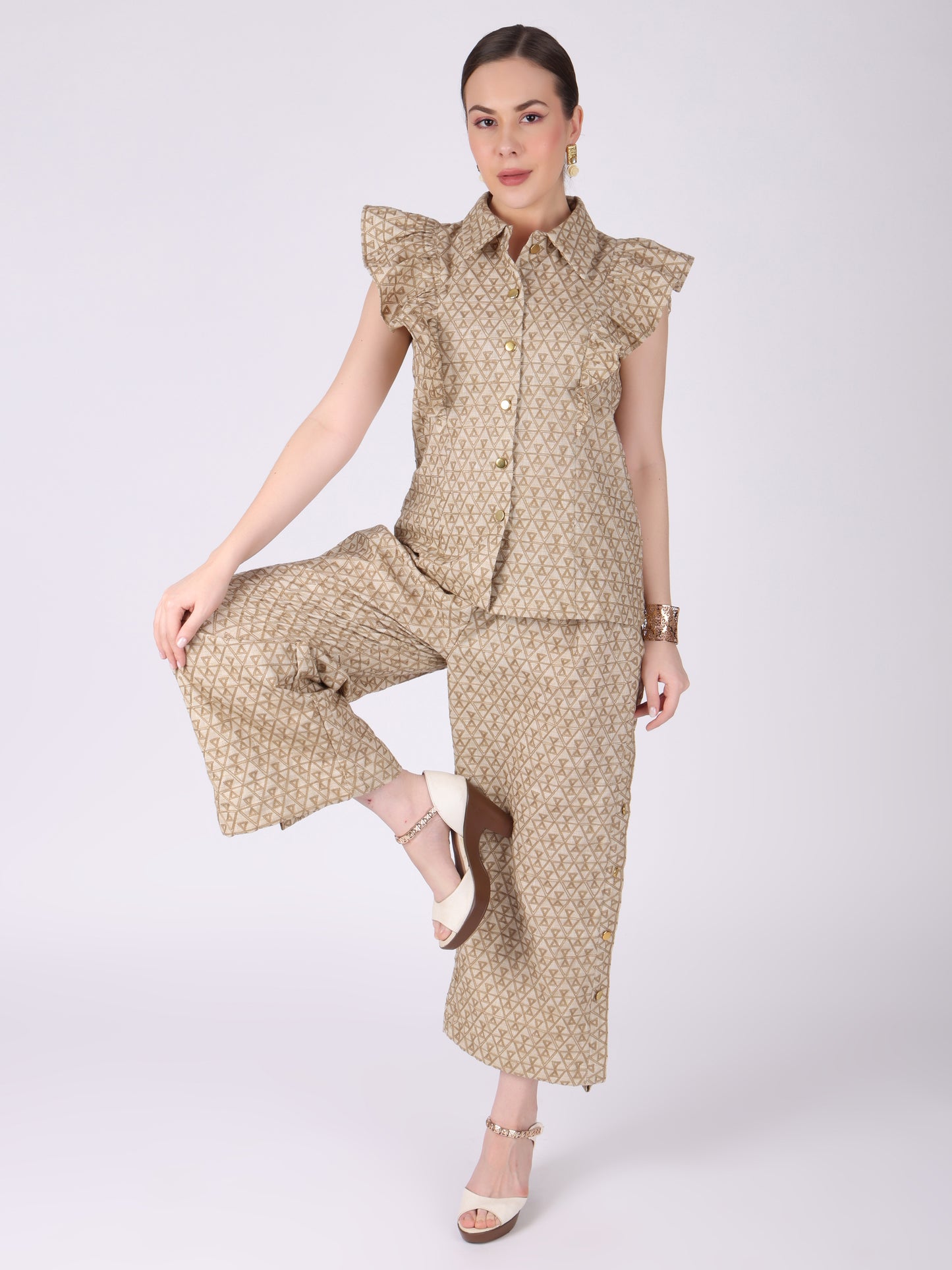 Linen Frill Co-Ord Set