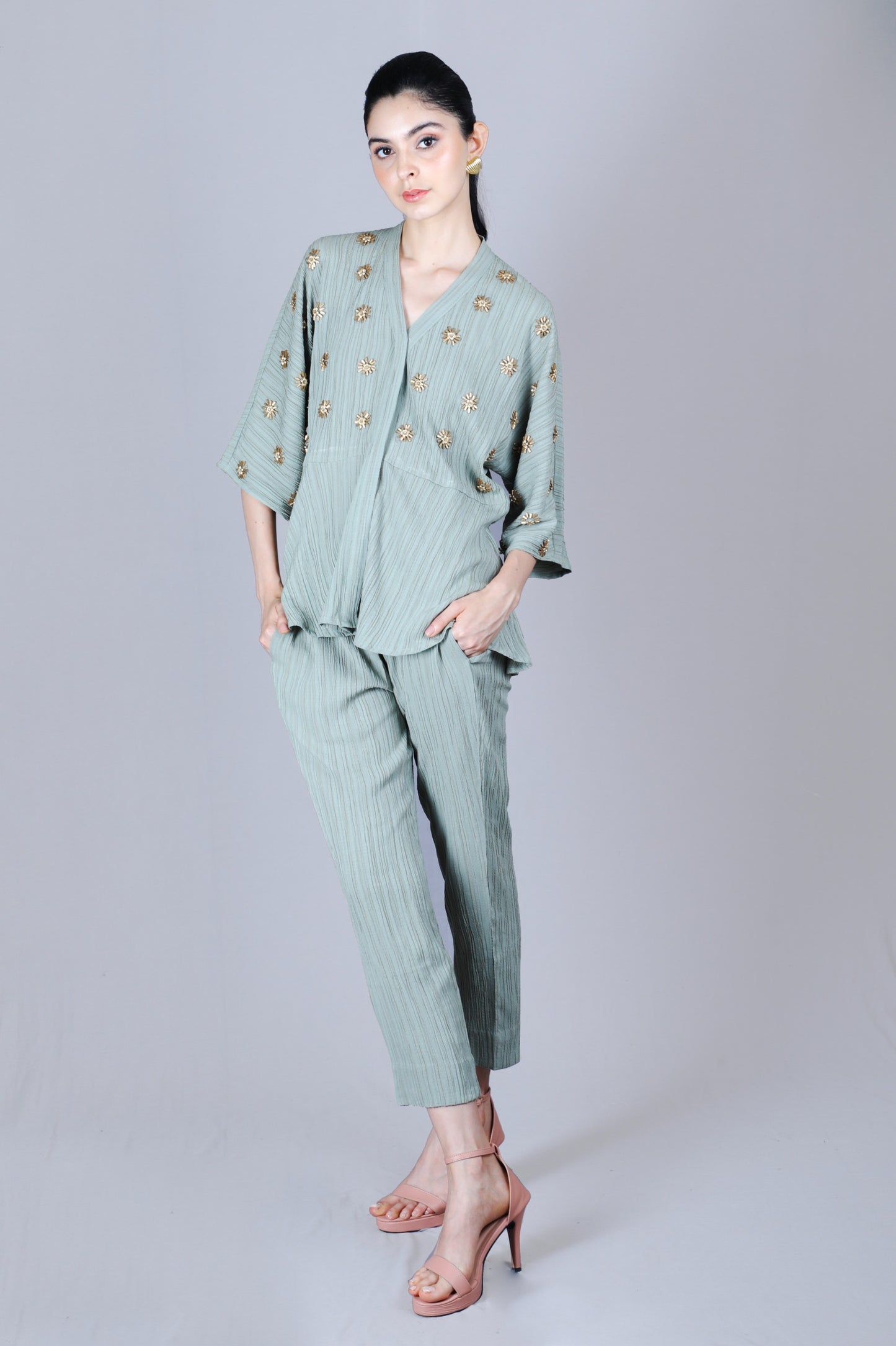 Motifiq drop shoulder sleeves coord for Women