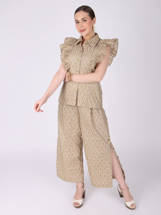 Linen Frill Co-Ord Set
