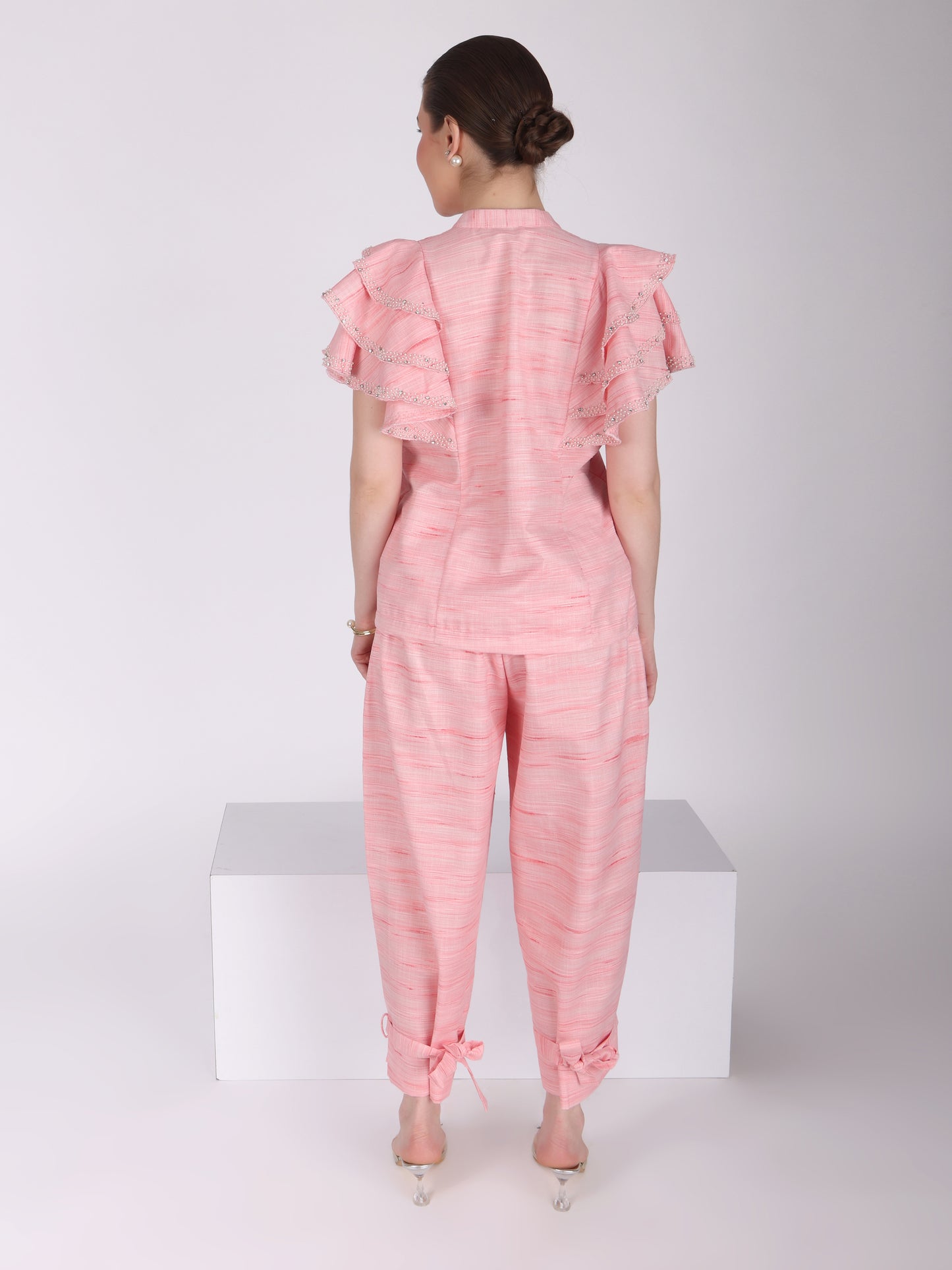 Shoulder Bounce Pink Co-Ord Set