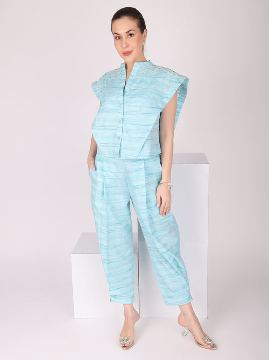 Structure Blue Co-Ord Set