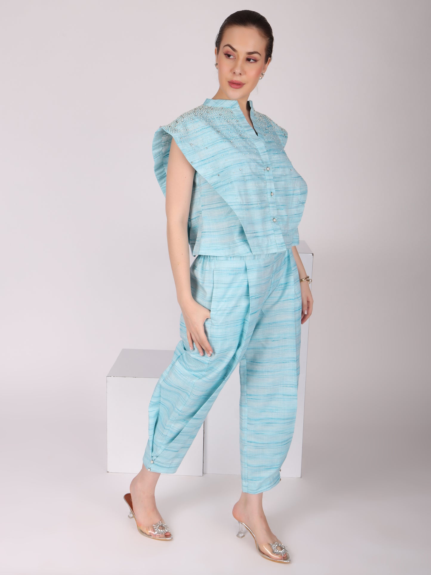 Structure Blue Co-Ord Set