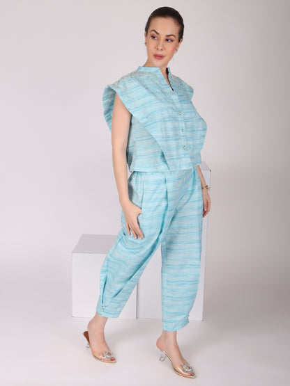 Structure Blue Co-Ord Set