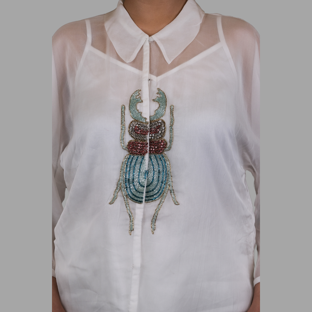 Ivory Beetle Shirt