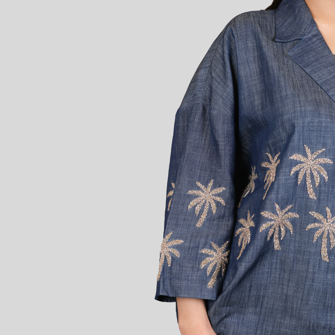 Denim Palm Shirt